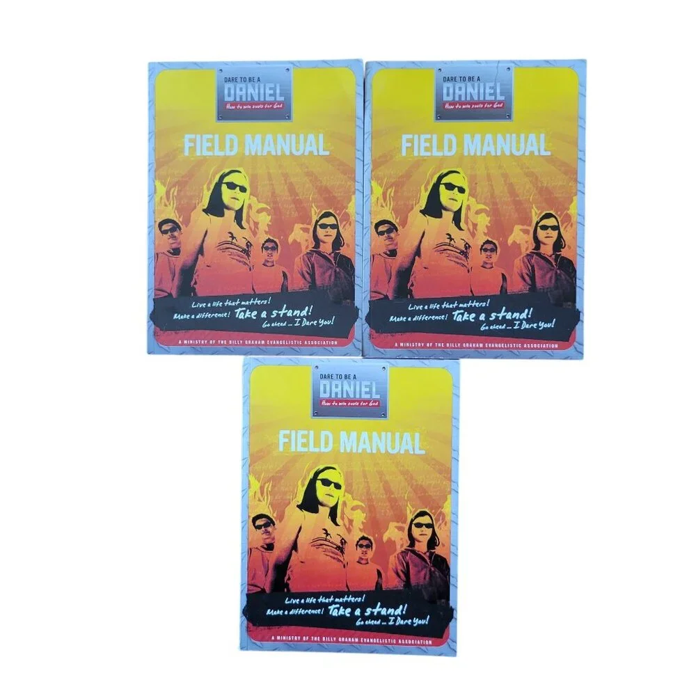 Dare To Be A Daniel Field Manual Guide Set Billy Graham Work Book Church Youth G